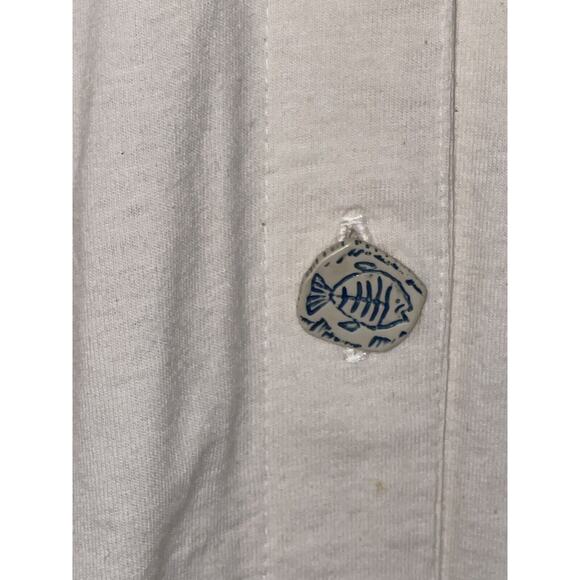 On The Rocks Khaki Linen Shift Dress Women’s Casual Boho Vacation USA Made Large - Picture 4 of 7